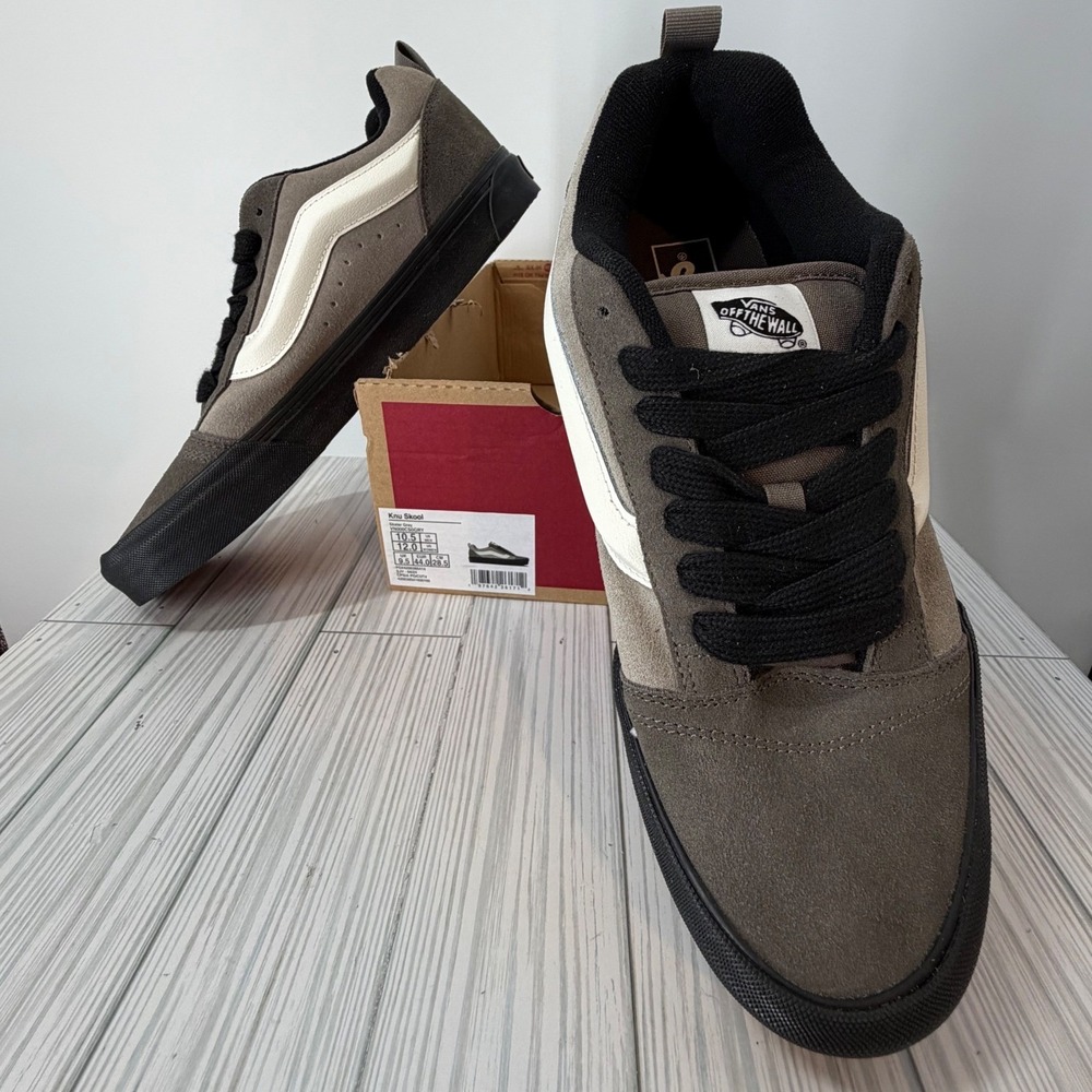 Vans Knu Skool Matte Grey Black Suede Men's 10.5/Women's 12 UNISEX NEW